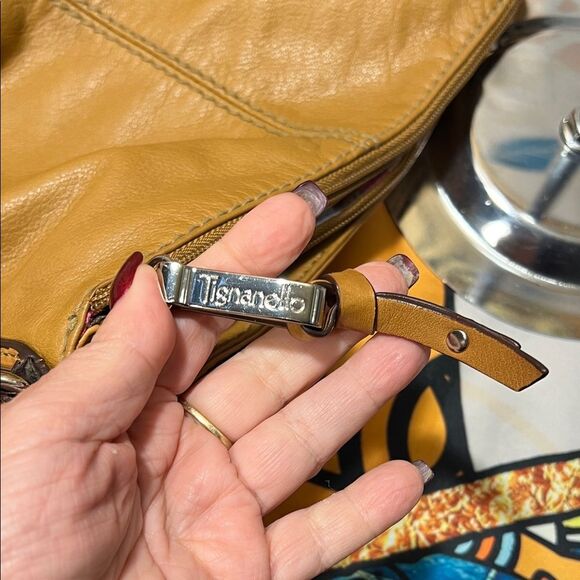 Tignanello Camel Leather Crossbody Bag - EUC - Picture 11 of 15